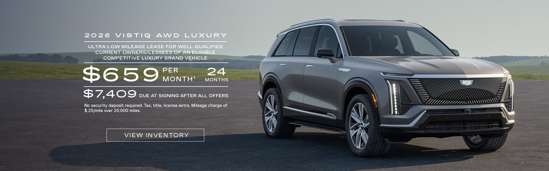 2026 VISTIQ AWD LUXURY. Ultra-low milege lease for well-qualified current owners/lessees of an el...